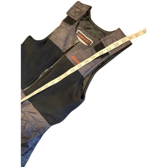 Snozu Kids Snow Bib Overalls Black Gray Insulated Polyester Winter Pants Size 6 - Picture 5 of 7